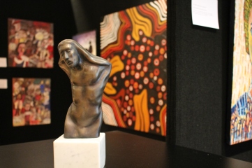 In the foreground "The anguished" by Kris-Ann Ehrich